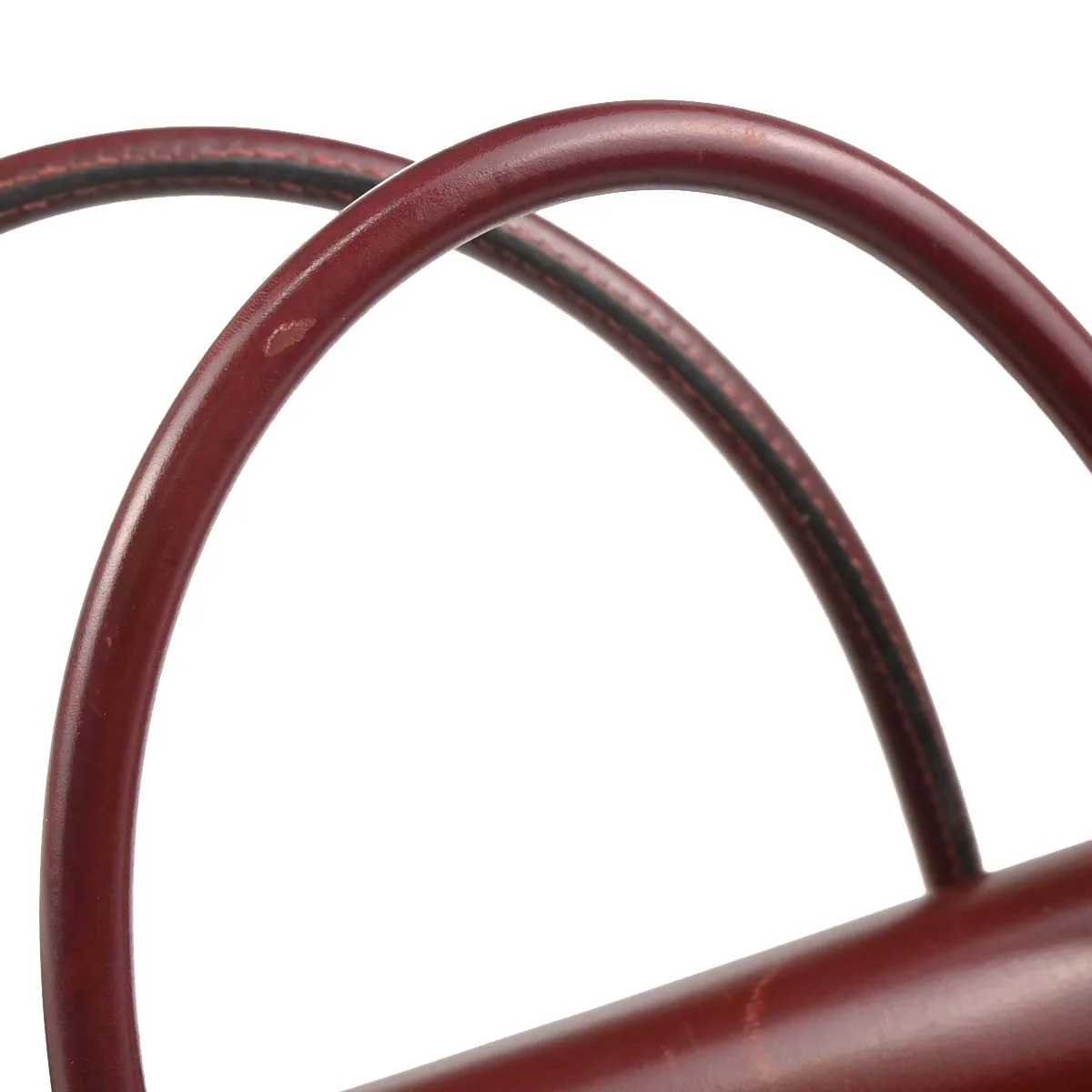 Hermes 1980 Rouge H Box Calf Drag 27 Handbag - Image 6
