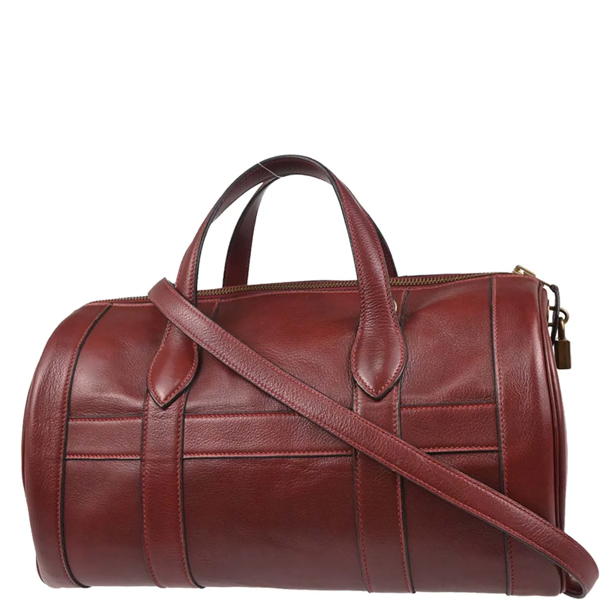 Hermes 1984 Rouge H Veau Graine RD 2way Shoulder Handbag - Image 2