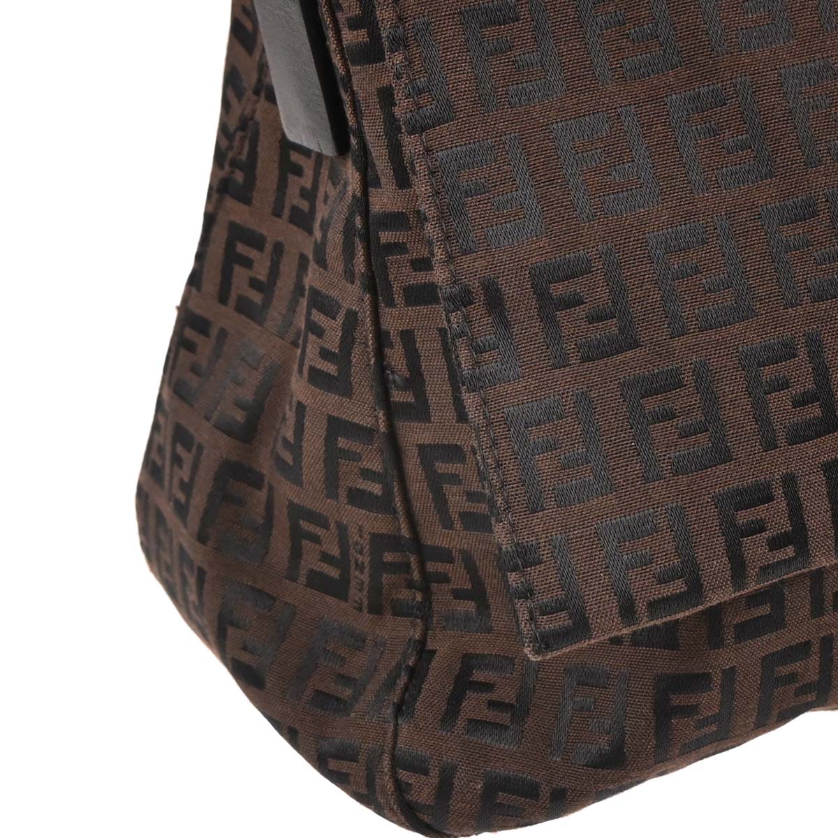 Fendi Brown Zucchino Mamma Baguette Handbag - Image 3