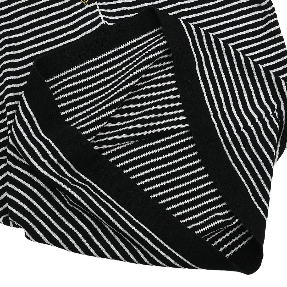 Chanel Short Sleeve Polo Shirt Top Black #42 - Image 7