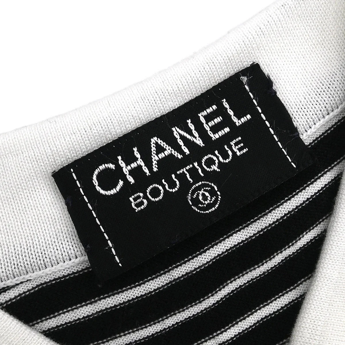 Chanel Short Sleeve Polo Shirt Top Black #42 - Image 8