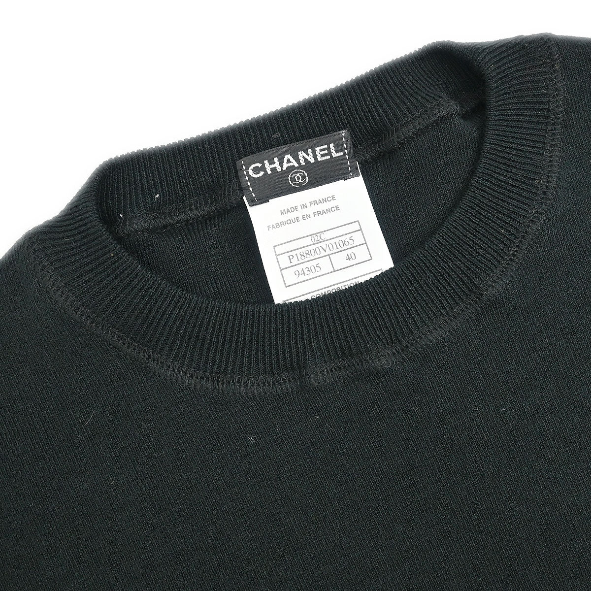 Chanel 2002 Short Sleeve T-shirt Top Black #40 - Image 3