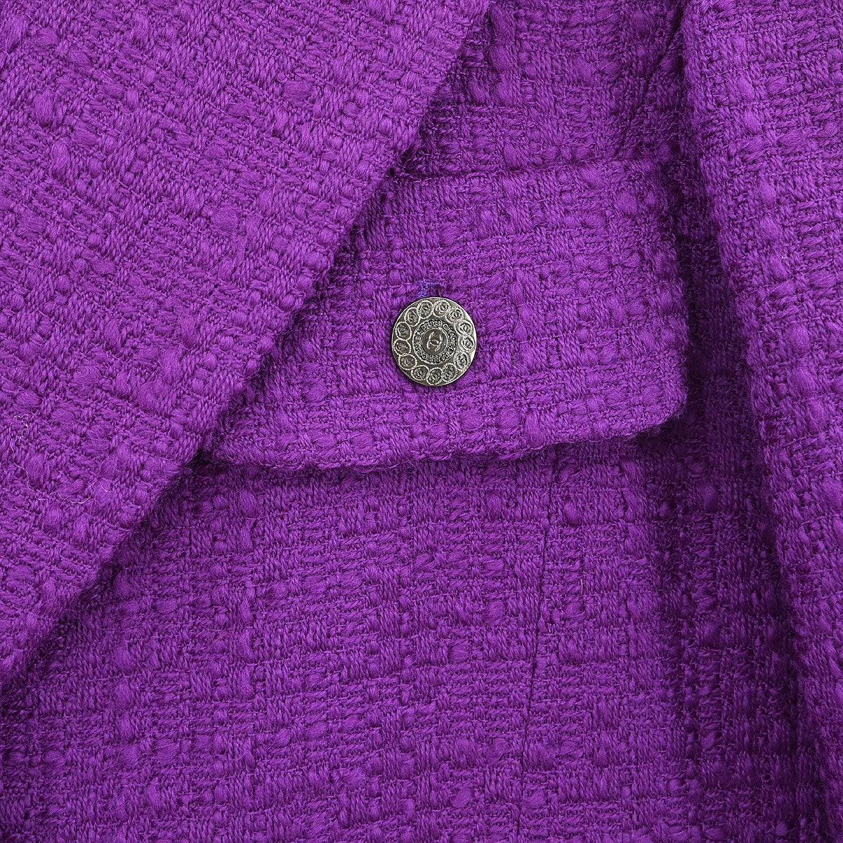 Chanel 1997 Jacket Coat Purple #36 - Image 5