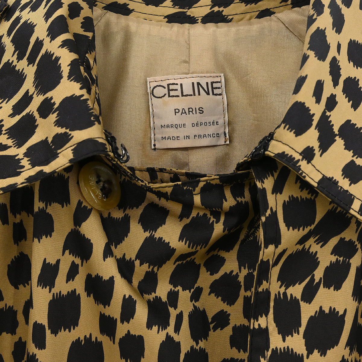 Celine Coat Leopard Brown - Image 4