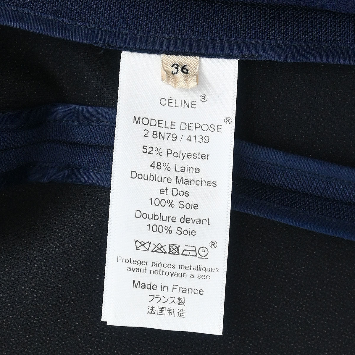 Celine Coat Navy #36 - Image 9