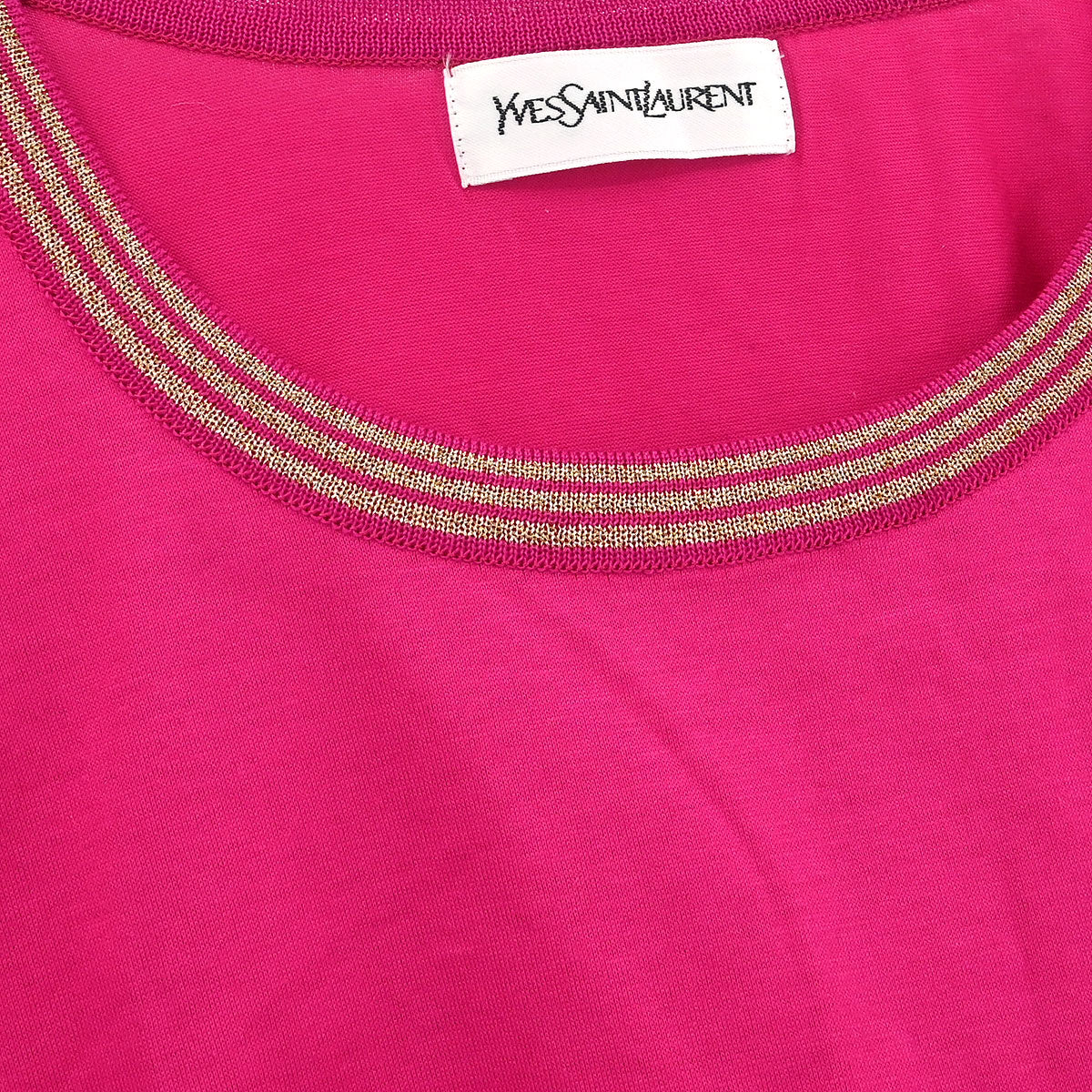 Yves Saint Laurent T-shirt Top Pink #M - Image 6