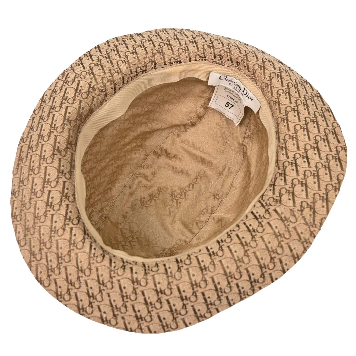 Christian Dior Trotter Hat Beige #57 - Image 4