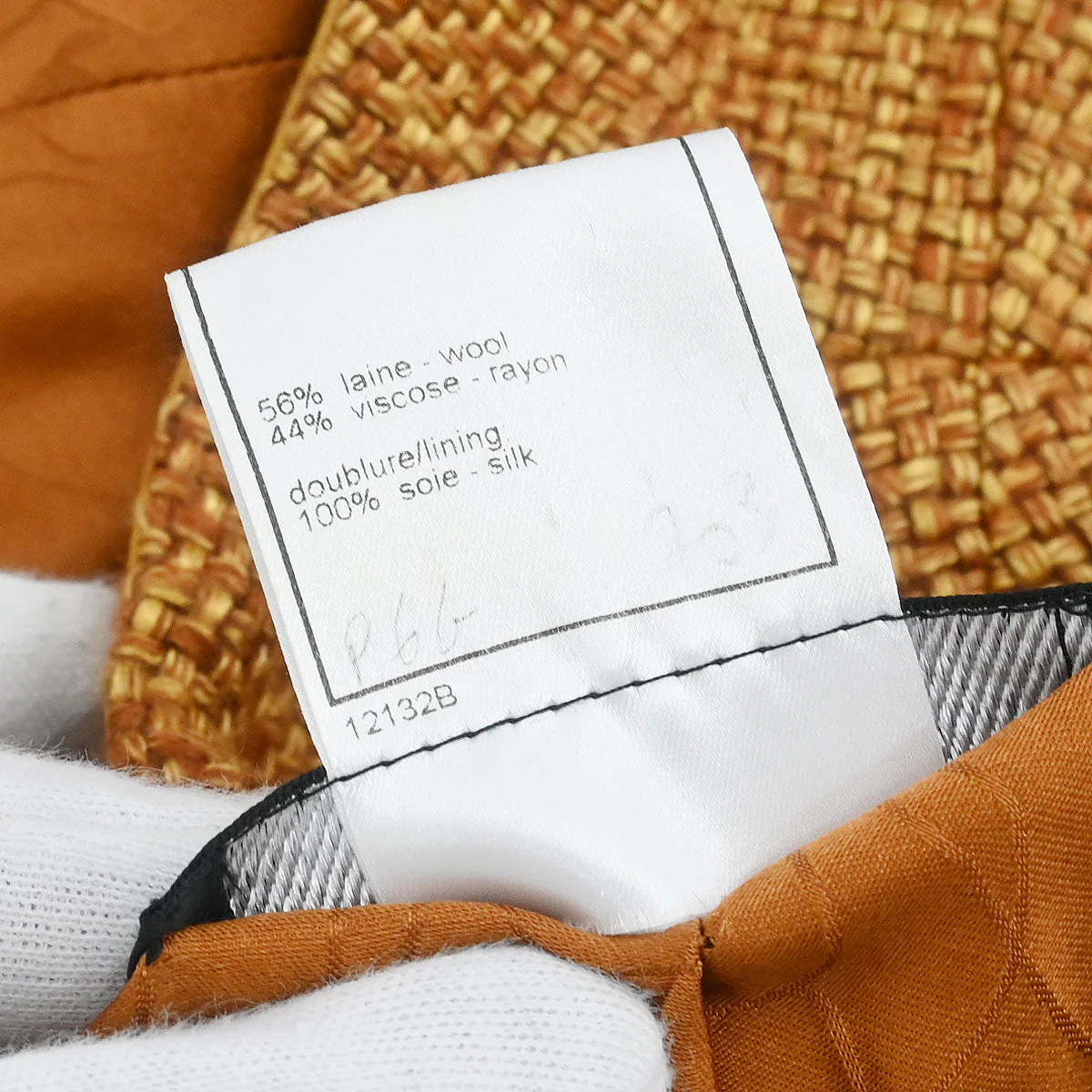Chanel 2001 Single Breasted Collarless Jacket Brown 01A #42 - Image 10