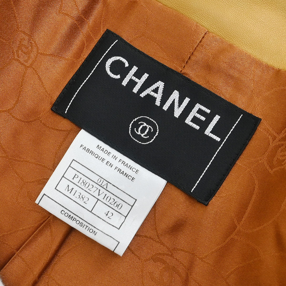 Chanel 2001 Single Breasted Collarless Jacket Brown 01A #42 - Image 9