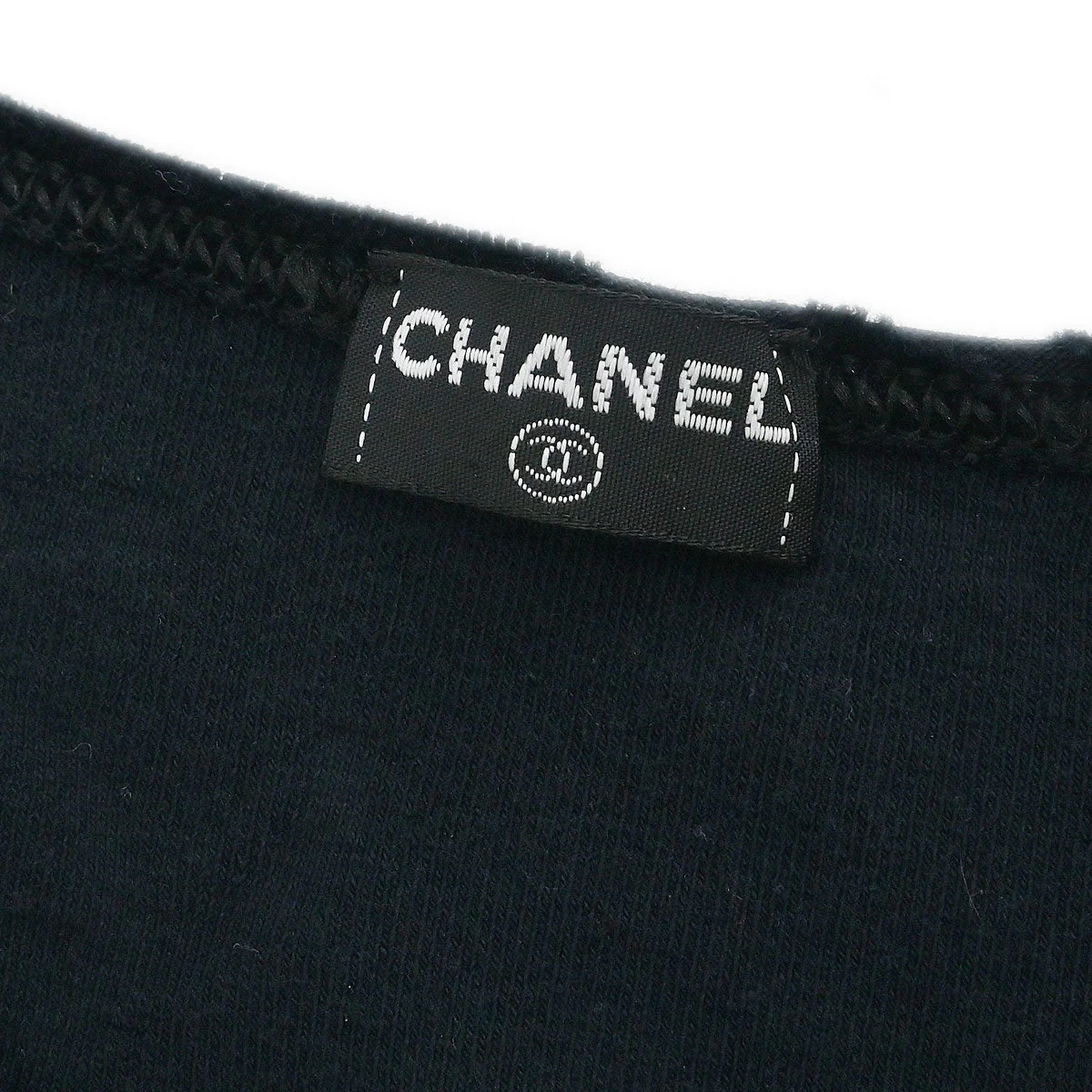 Chanel Short Sleeve Top Cropped Black #40 - Image 8