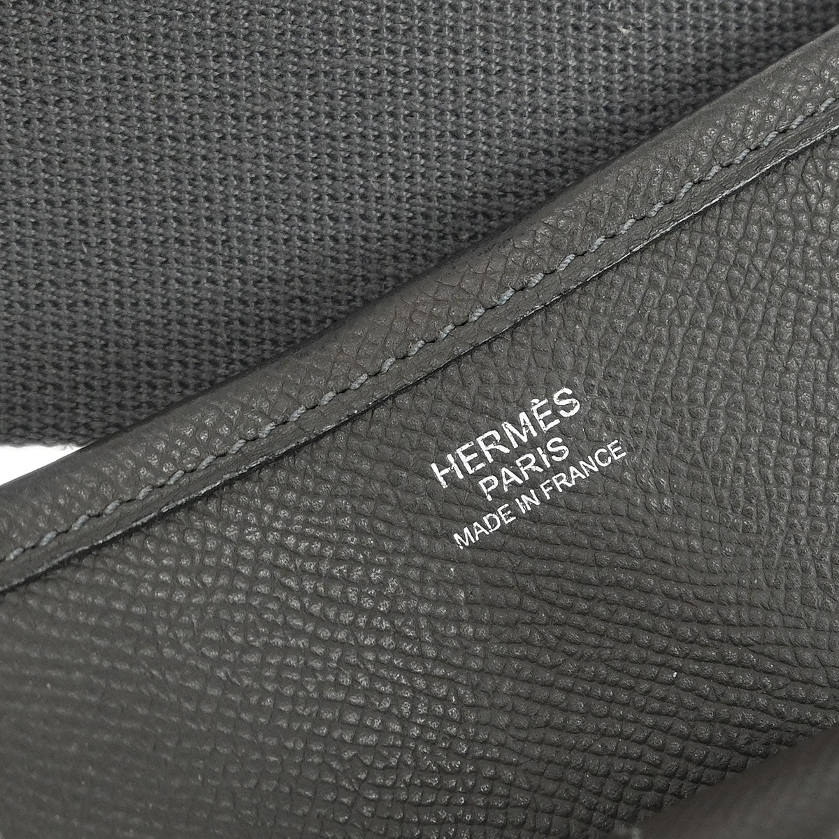 Hermes 2007 Graphite Epsom Evelyne 2 TGM Shoulder Bag - Image 10