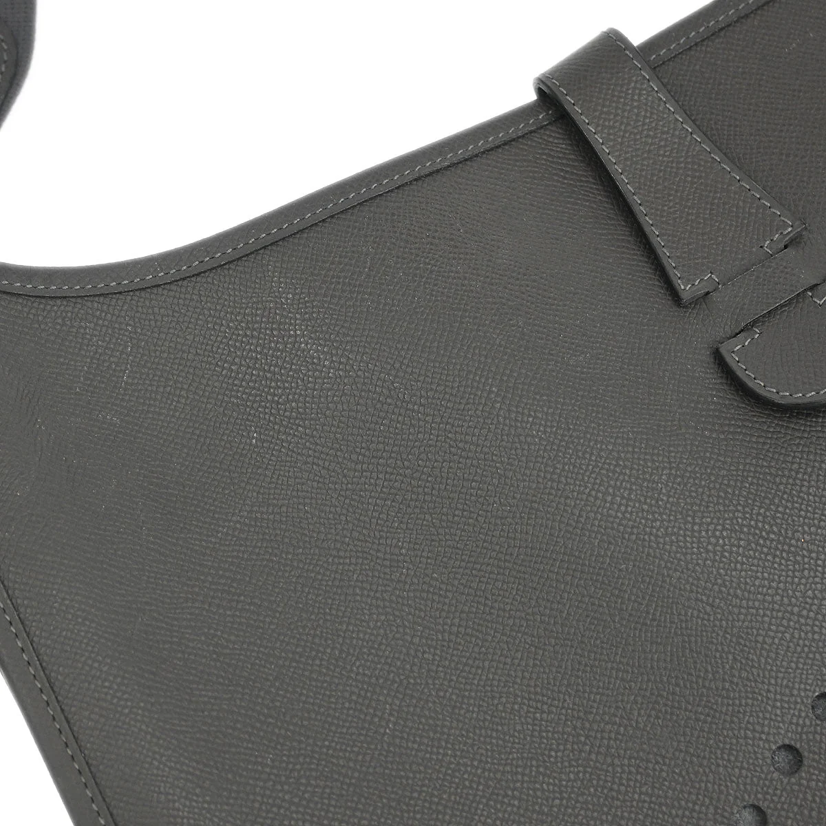 Hermes 2007 Graphite Epsom Evelyne 2 TGM Shoulder Bag - Image 6