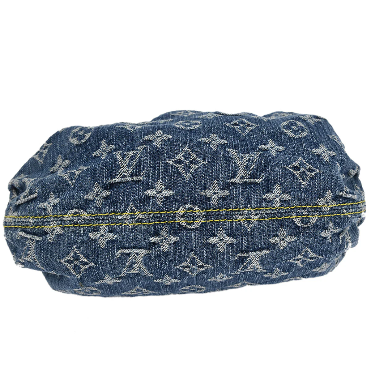 Louis Vuitton Blue Monogram Denim Pleaty Handbag M95020 - Image 3