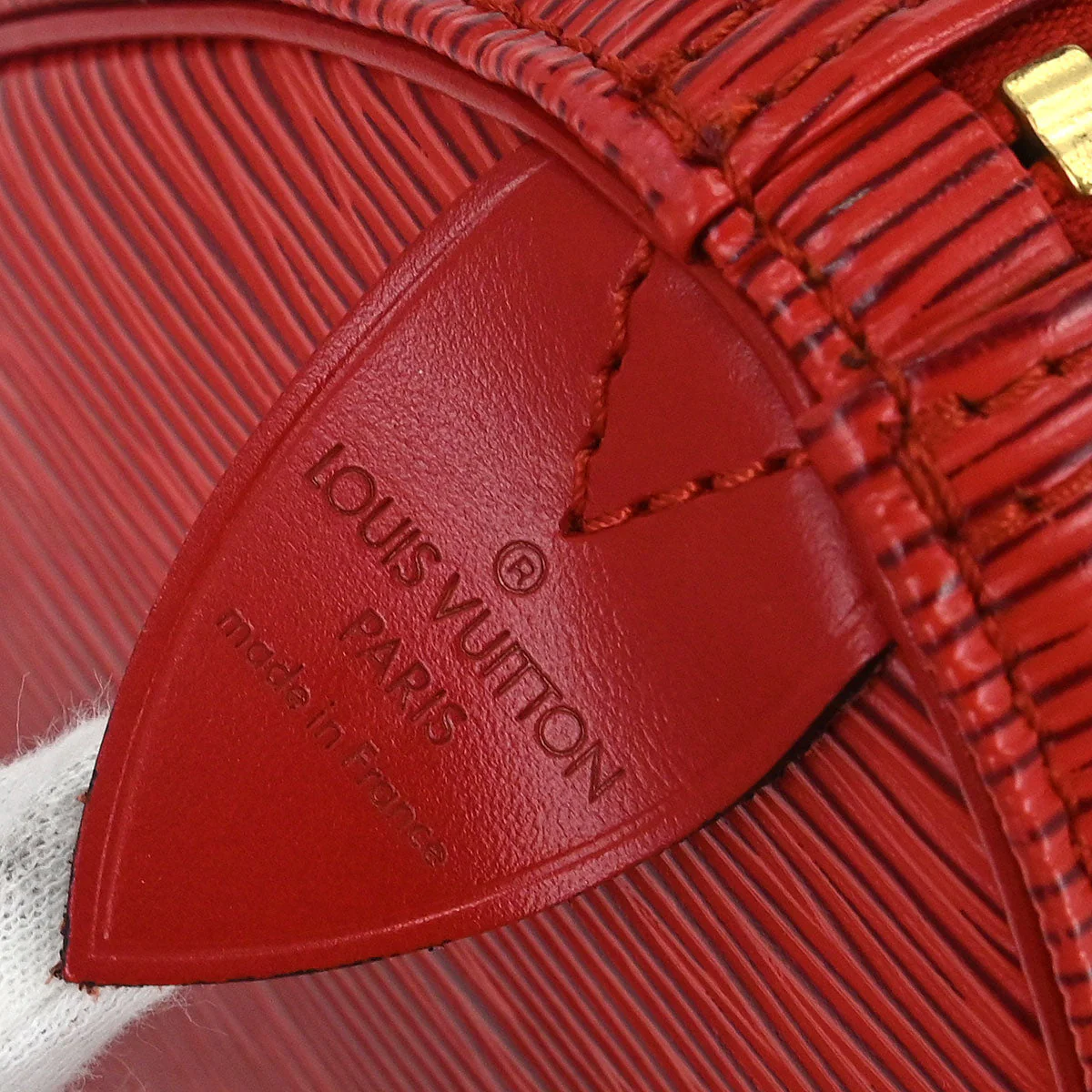 Louis Vuitton Red Epi Speedy 25 Handbag M43017 - Image 7