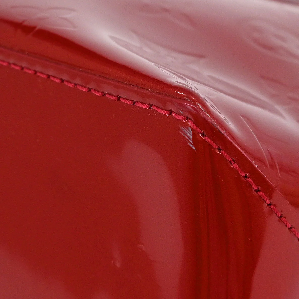 Louis Vuitton Red Monogram Vernis Wilshire PM Tote Bag M93642 - Image 5