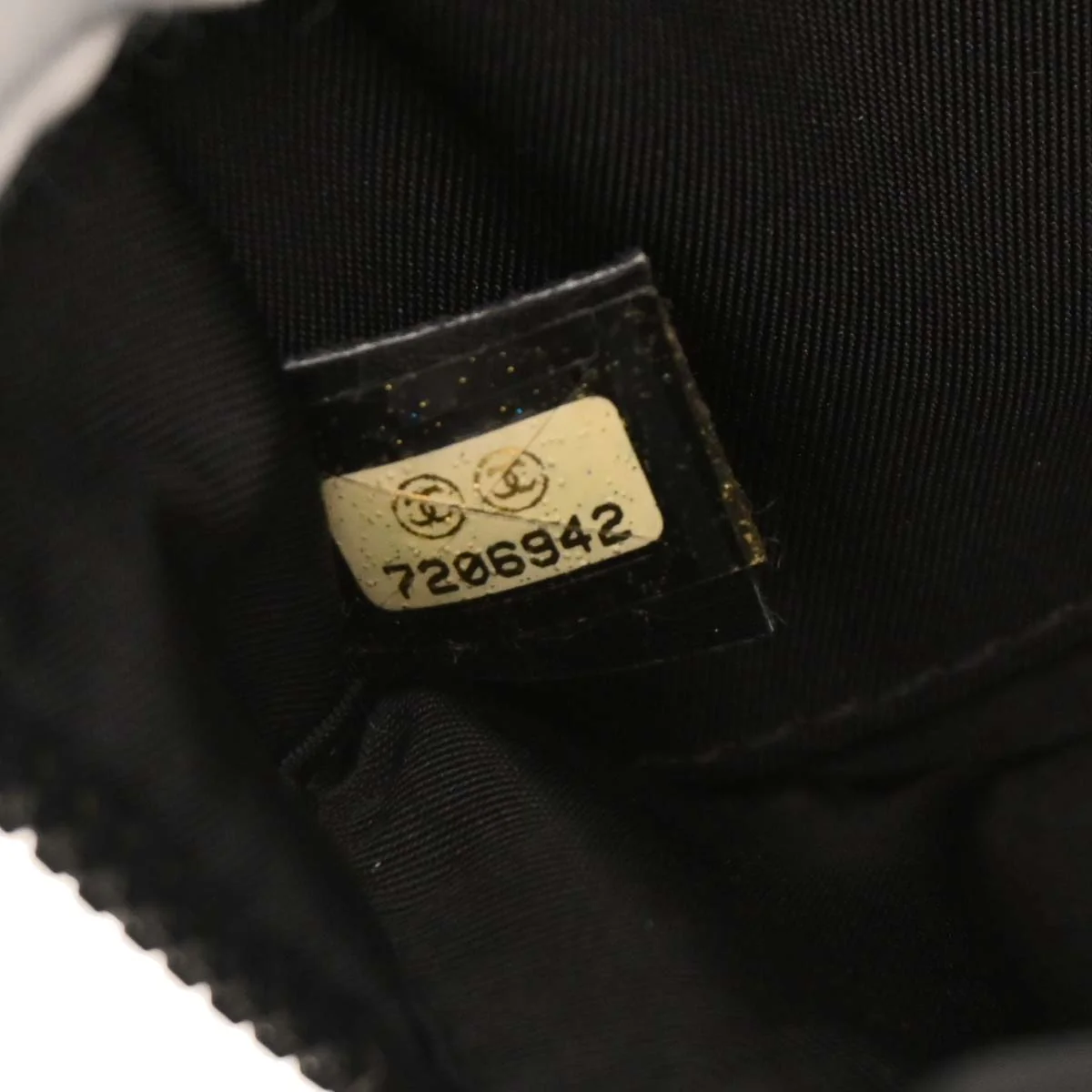 Chanel 2001-2003 Black Jacquard Nylon New Travel Line 2way Shoulder Business Bag - Image 10