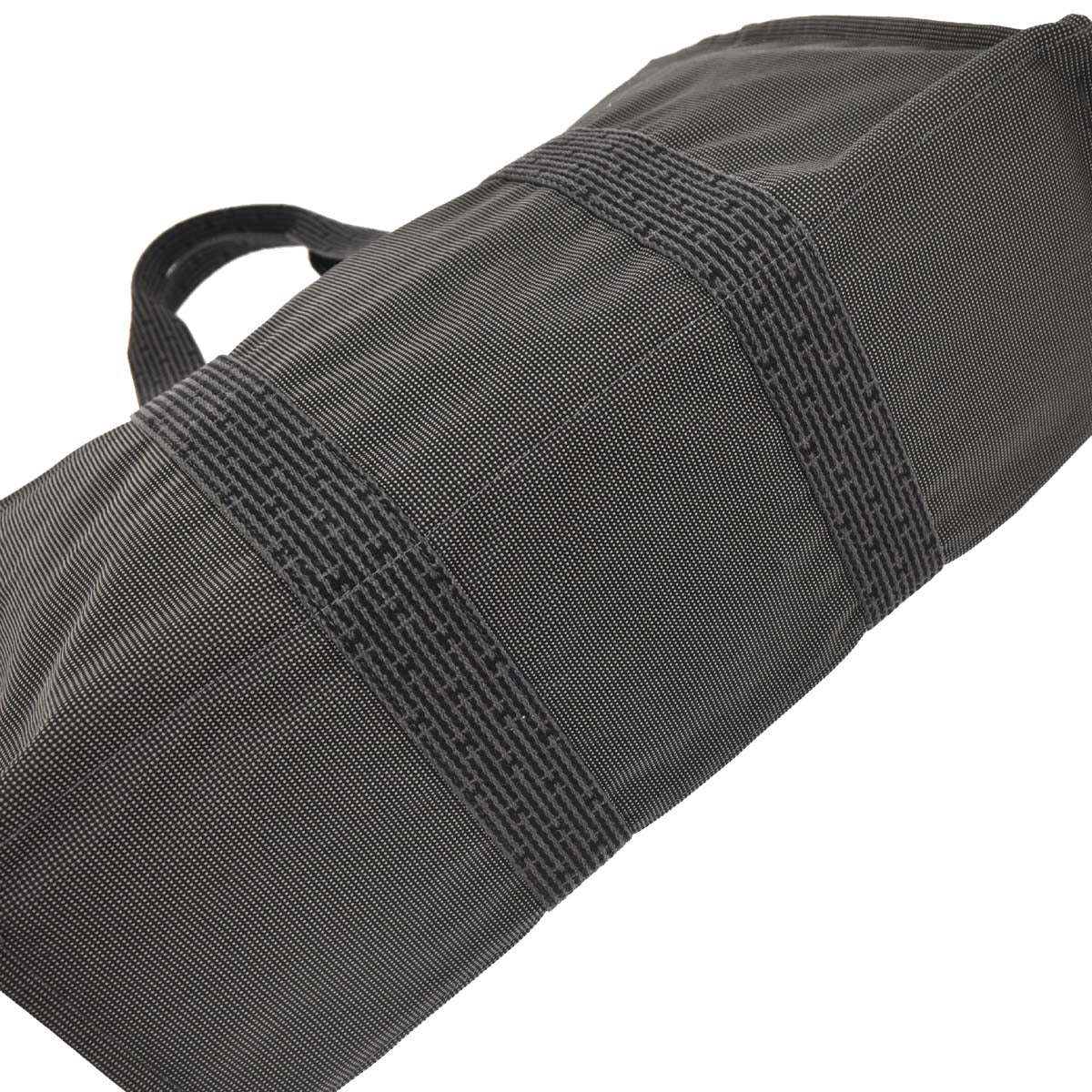 Hermes Gray Canvas Herline Tote GM Handbag - Image 4