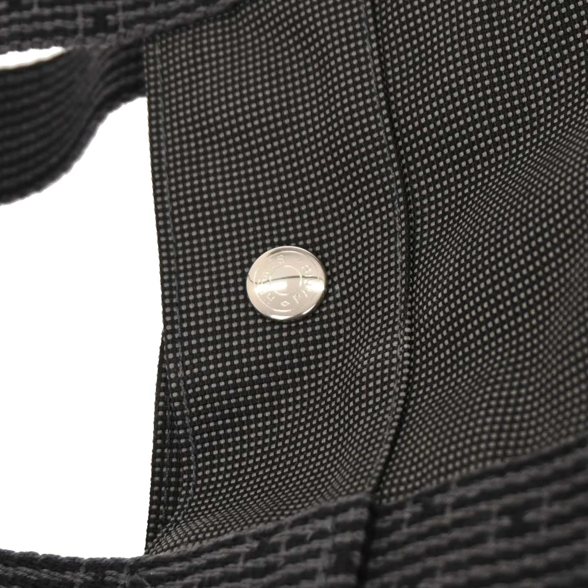 Hermes Gray Canvas Herline Tote GM Handbag - Image 6