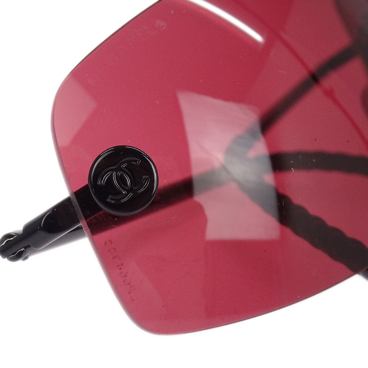 Chanel Sunglasses Eyewear Pink Black Small Good - Image 7
