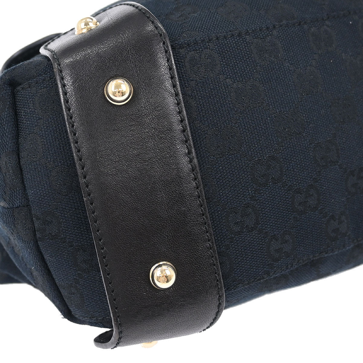 Gucci Black GG Horsebit Handbag - Image 3