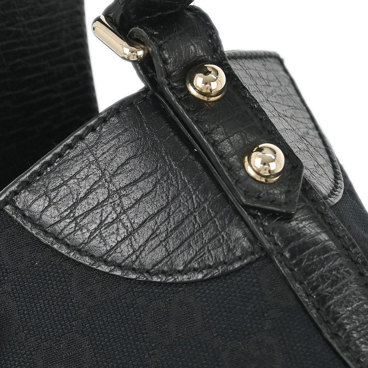 Gucci Black GG Horsebit Hobo Handbag - Image 5