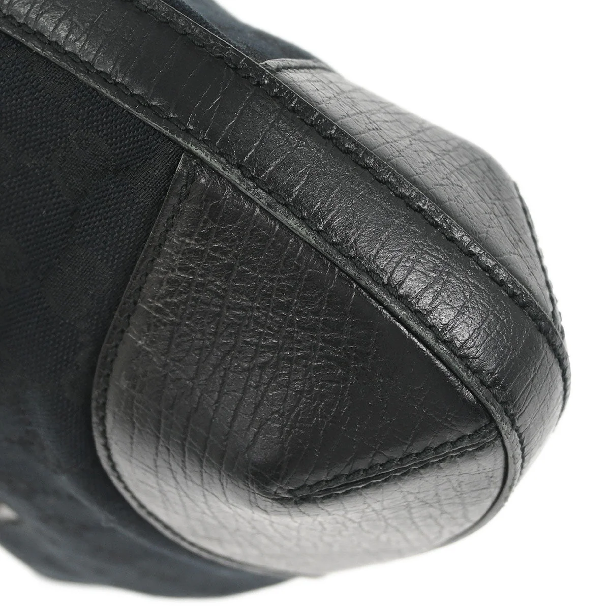 Gucci Black GG Horsebit Hobo Handbag - Image 6