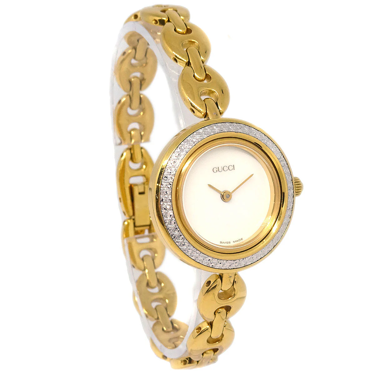 Gucci 11/12.2 Change Bezel Chameleon Quartz Watch SS - Image 4