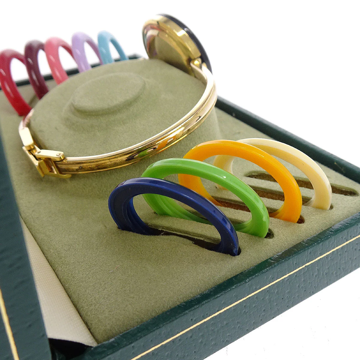 Gucci 11/12 Change Bezel Chameleon Quartz Watch SS - Image 2