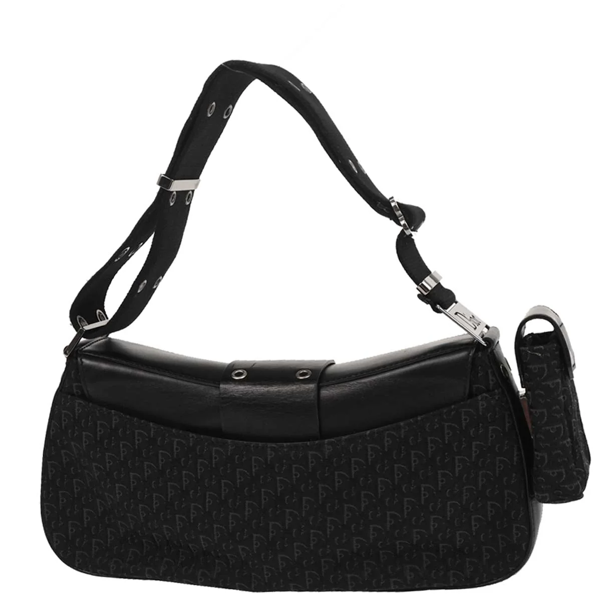 Christian Dior 2002 Black Trotter Street Chic Shoulder Bag - Image 2