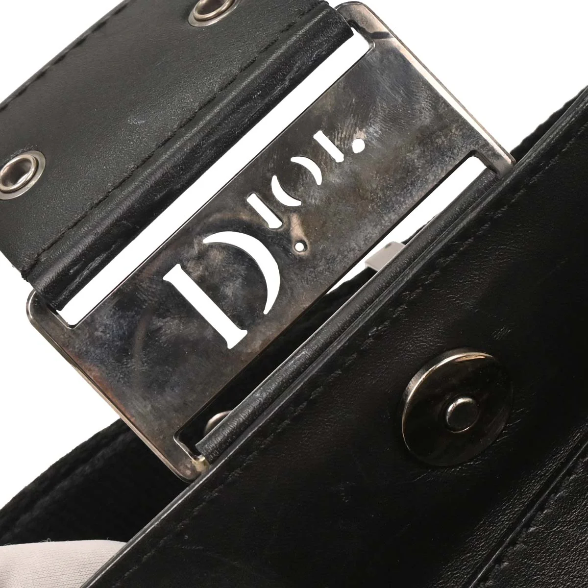 Christian Dior 2002 Black Trotter Street Chic Shoulder Bag - Image 6