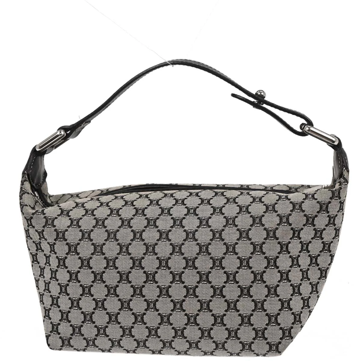 Celine Black Canvas Macadam Handbag - Image 2