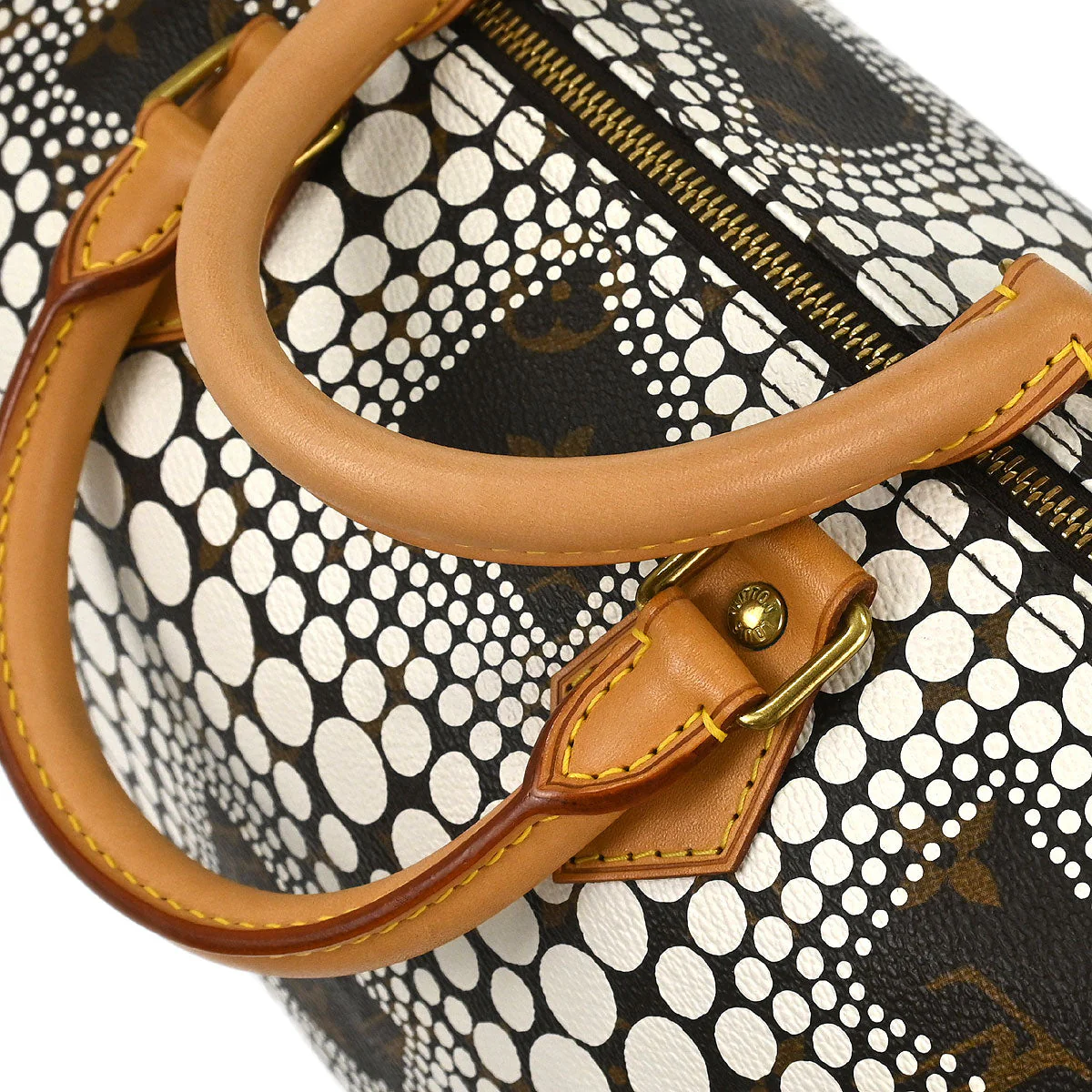 Louis Vuitton 2012 White Monogram Town Speedy 30 Handbag M40690 - Image 6