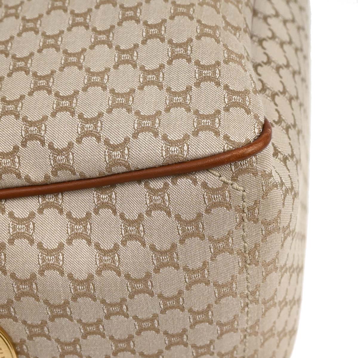 Celine Beige Canvas Macadam Boogie Tote Handbag - Image 4
