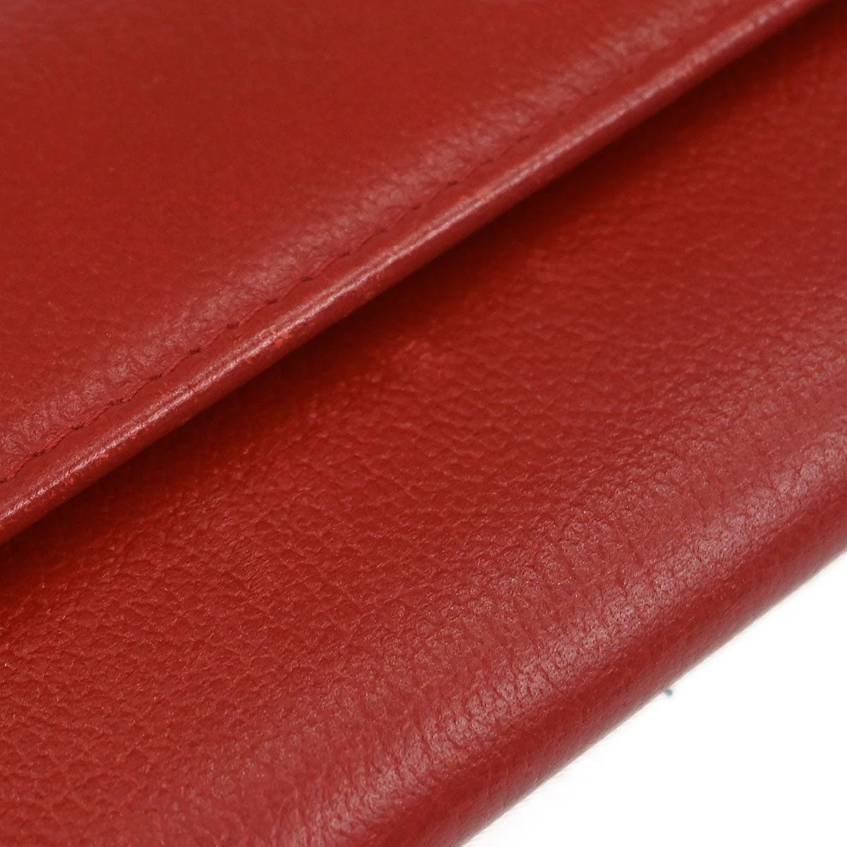Chanel 2011 Red Calfskin Camellia Coin Purse Wallet - Image 4