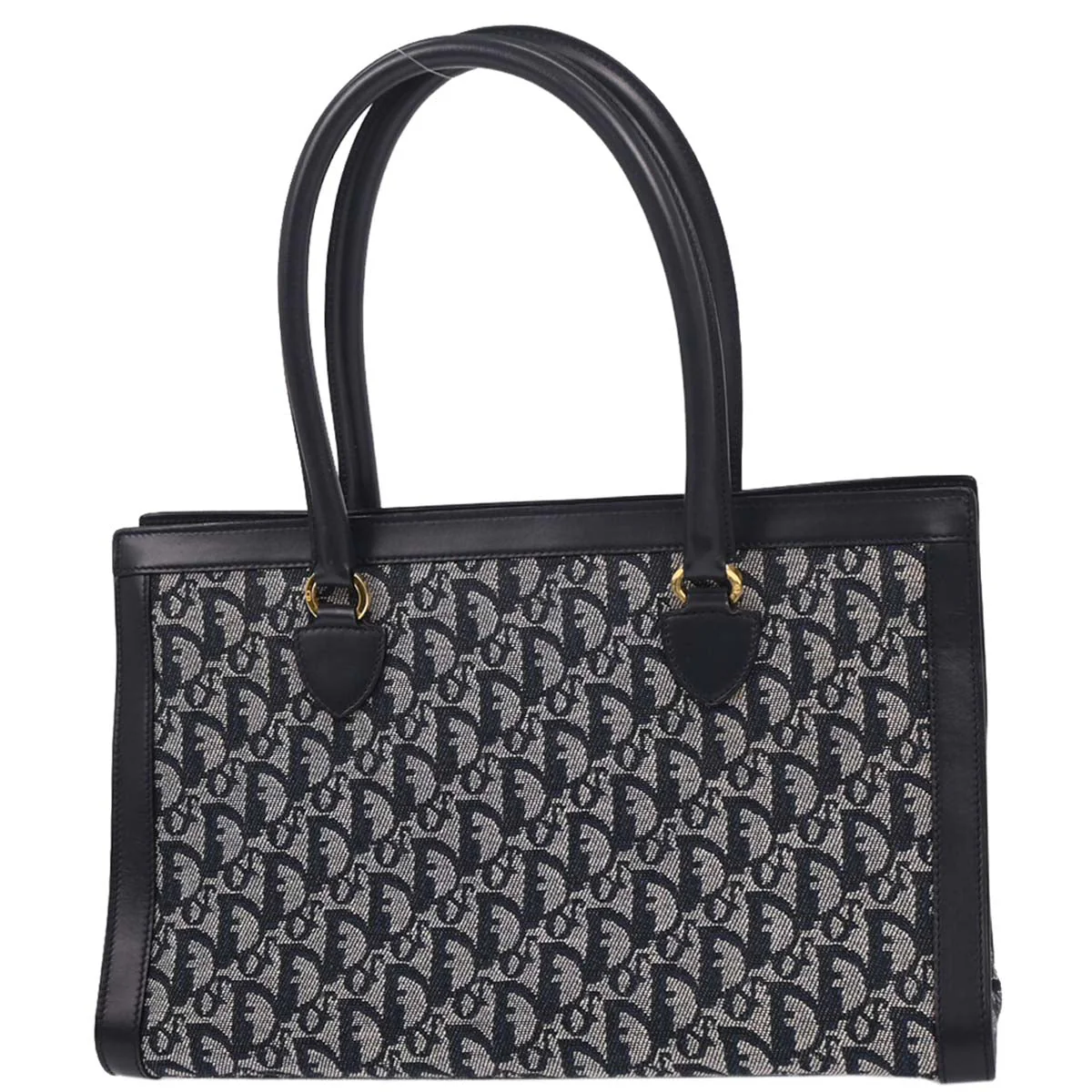 Christian Dior 2002 Navy Trotter Tote Bag - Image 2