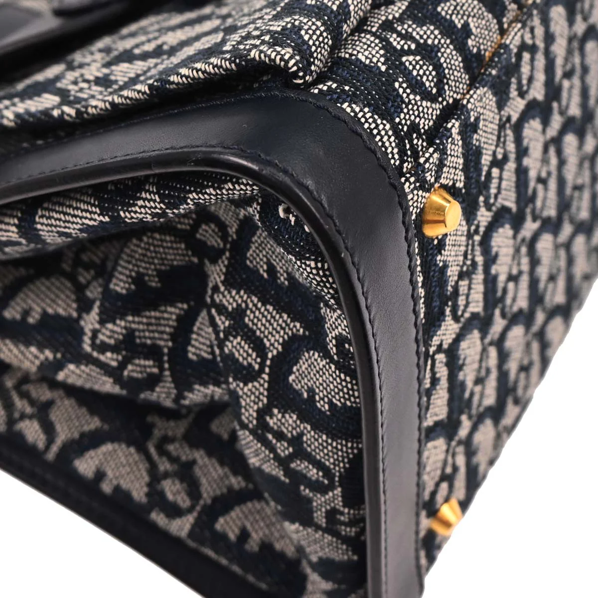 Christian Dior 2002 Navy Trotter Tote Bag - Image 5
