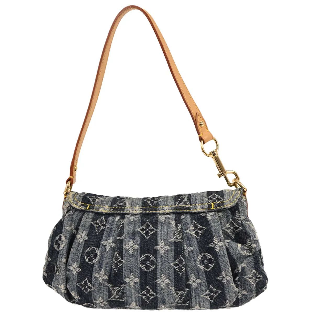 Louis Vuitton Blue Monogram Denim Mini Pleaty Raye Handbag M95333 - Image 2