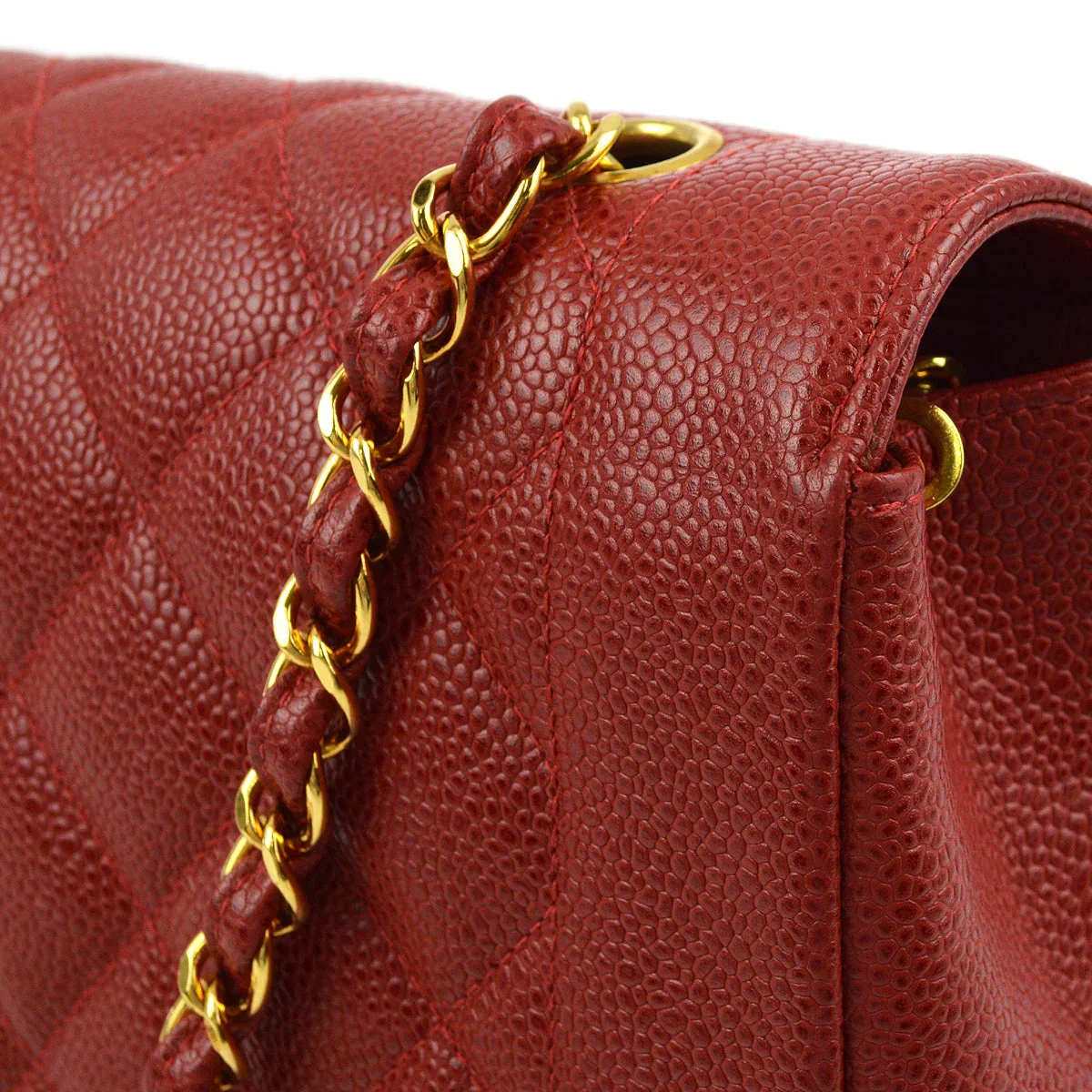 Chanel 1994-1996 Caviar Medium Diana Shoulder Bag - Image 5