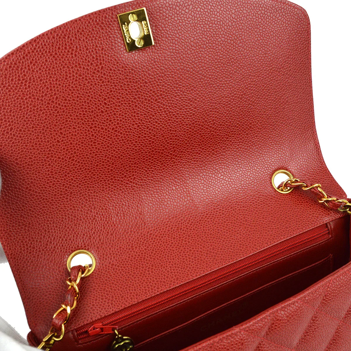 Chanel 1994-1996 Caviar Medium Diana Shoulder Bag - Image 6
