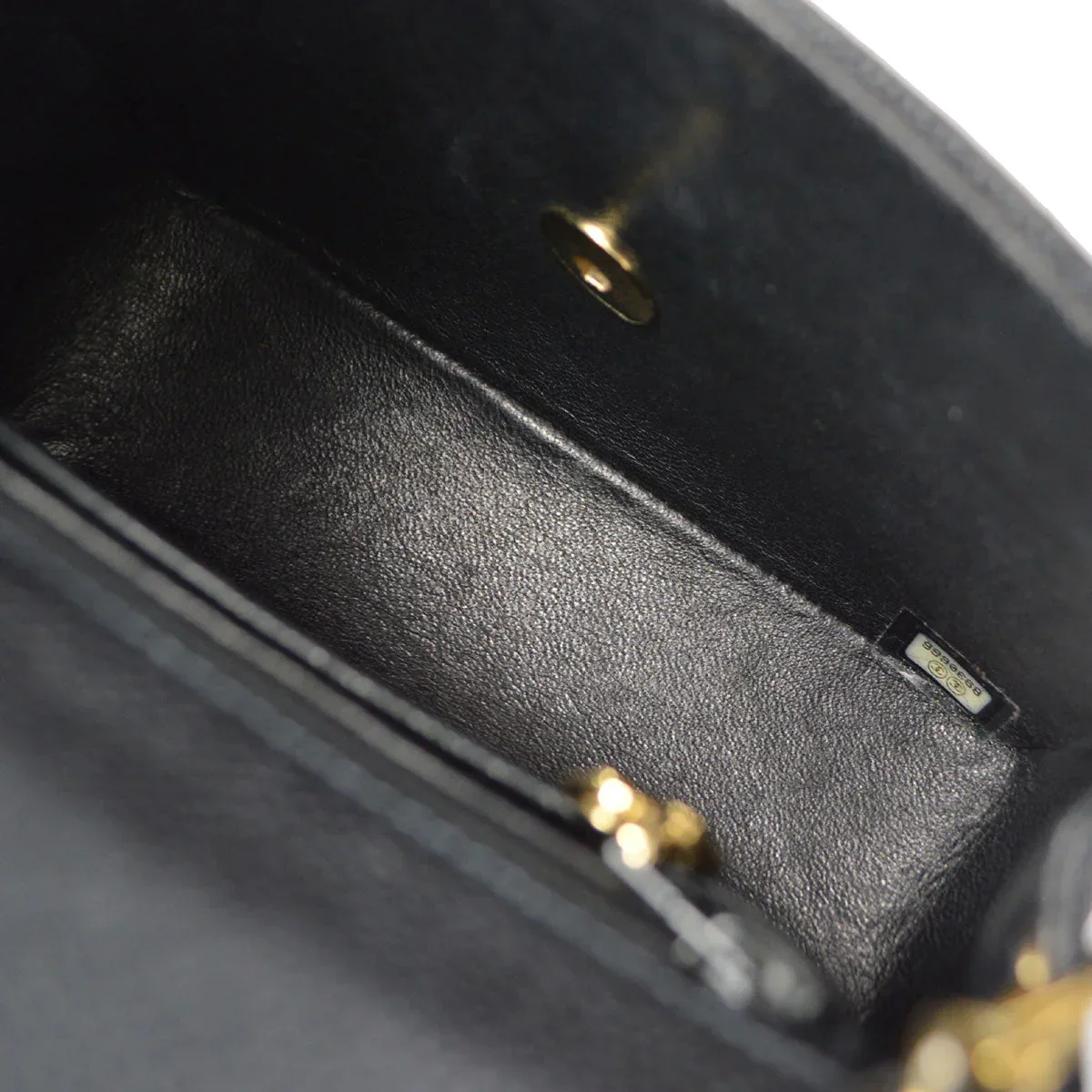 CHANEL Classic Flap Mini Square Chain Shoulder Bag Black Caviar - Image 7