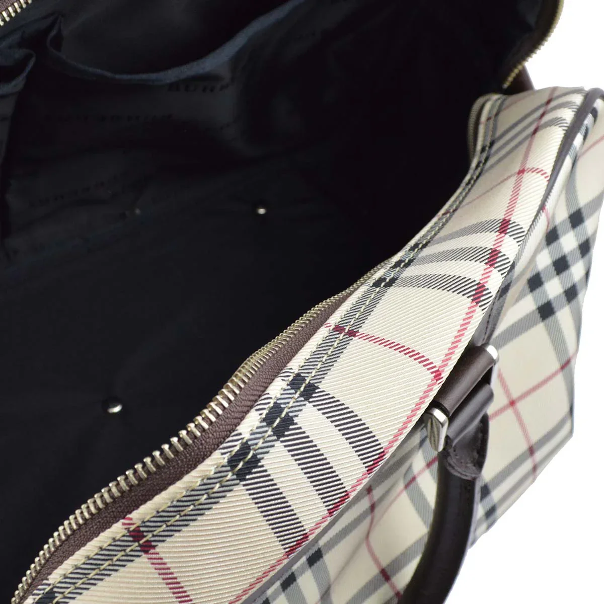 Burberry Check 2way Duffle Shoulder Handbag - Image 4