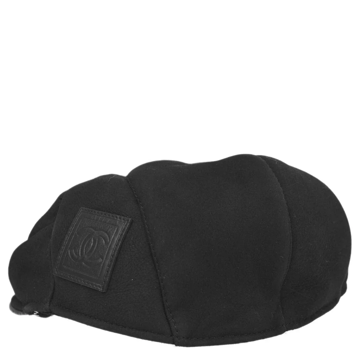 Chanel Sport Line Hunting Cap Hat Black #57 Small Good - Image 3