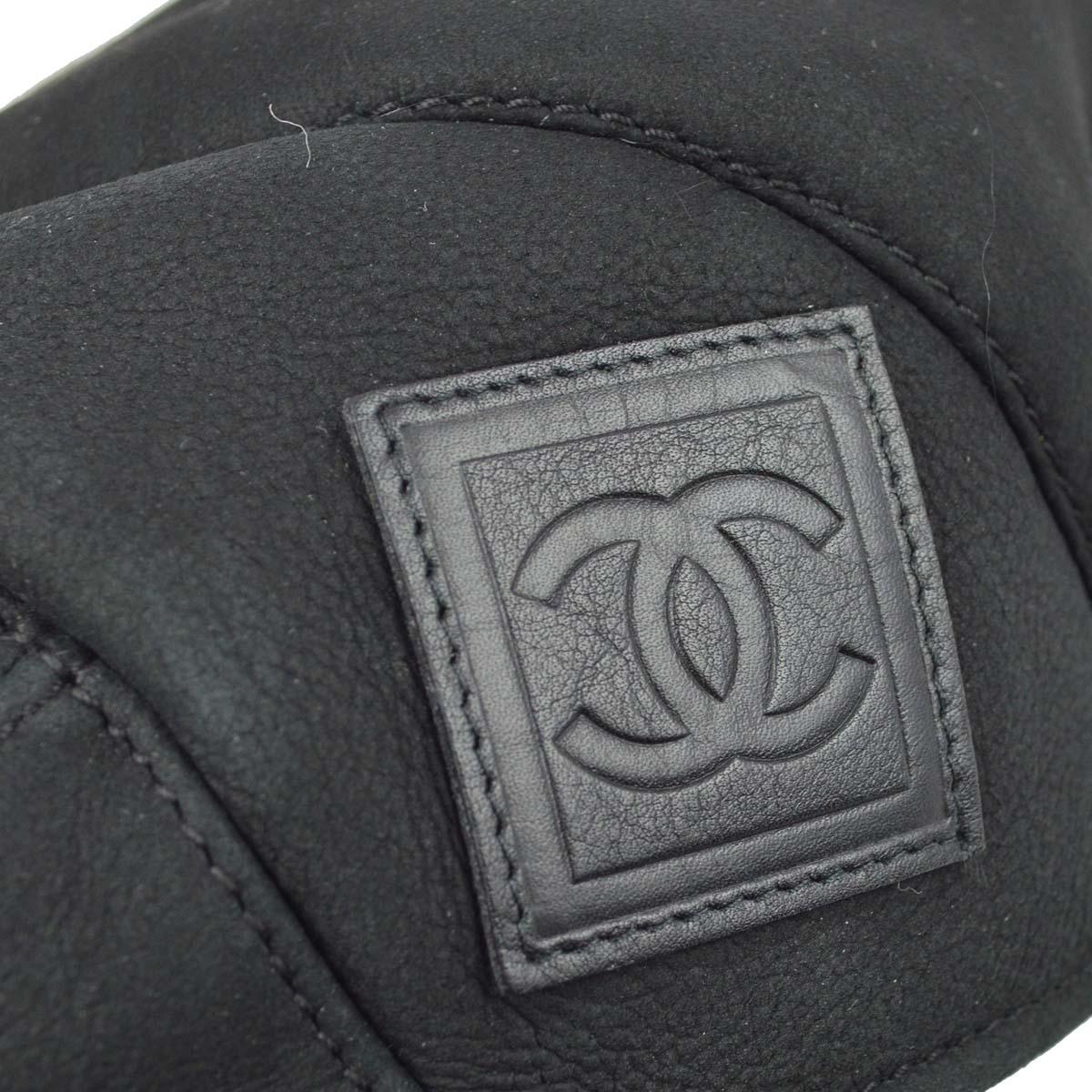 Chanel Sport Line Hunting Cap Hat Black #57 Small Good - Image 7