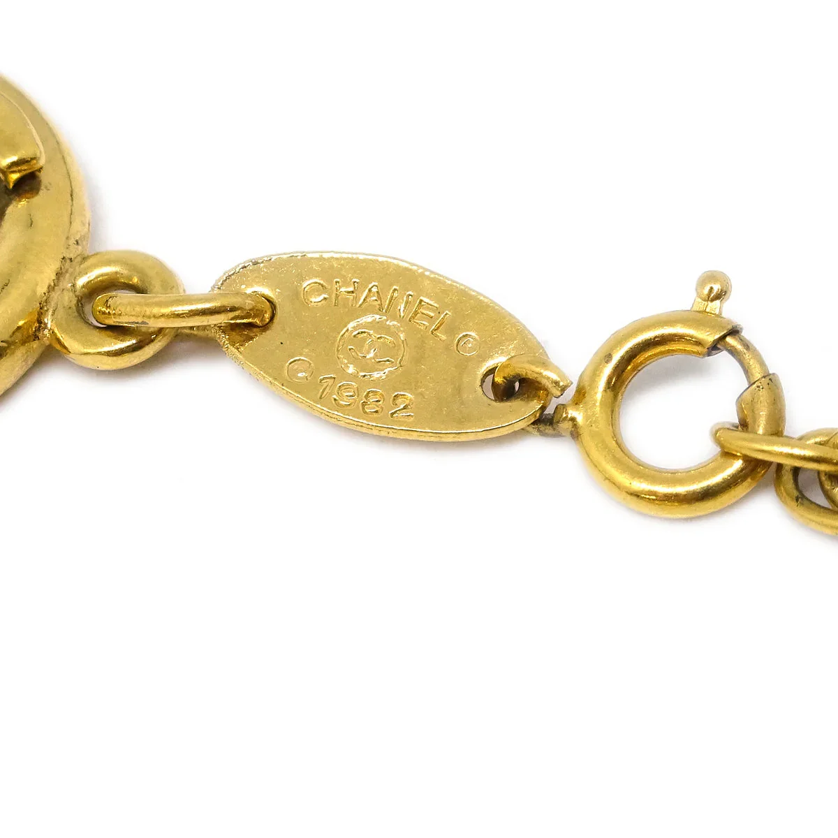 Chanel CC Bracelet Gold 1982 - Image 4