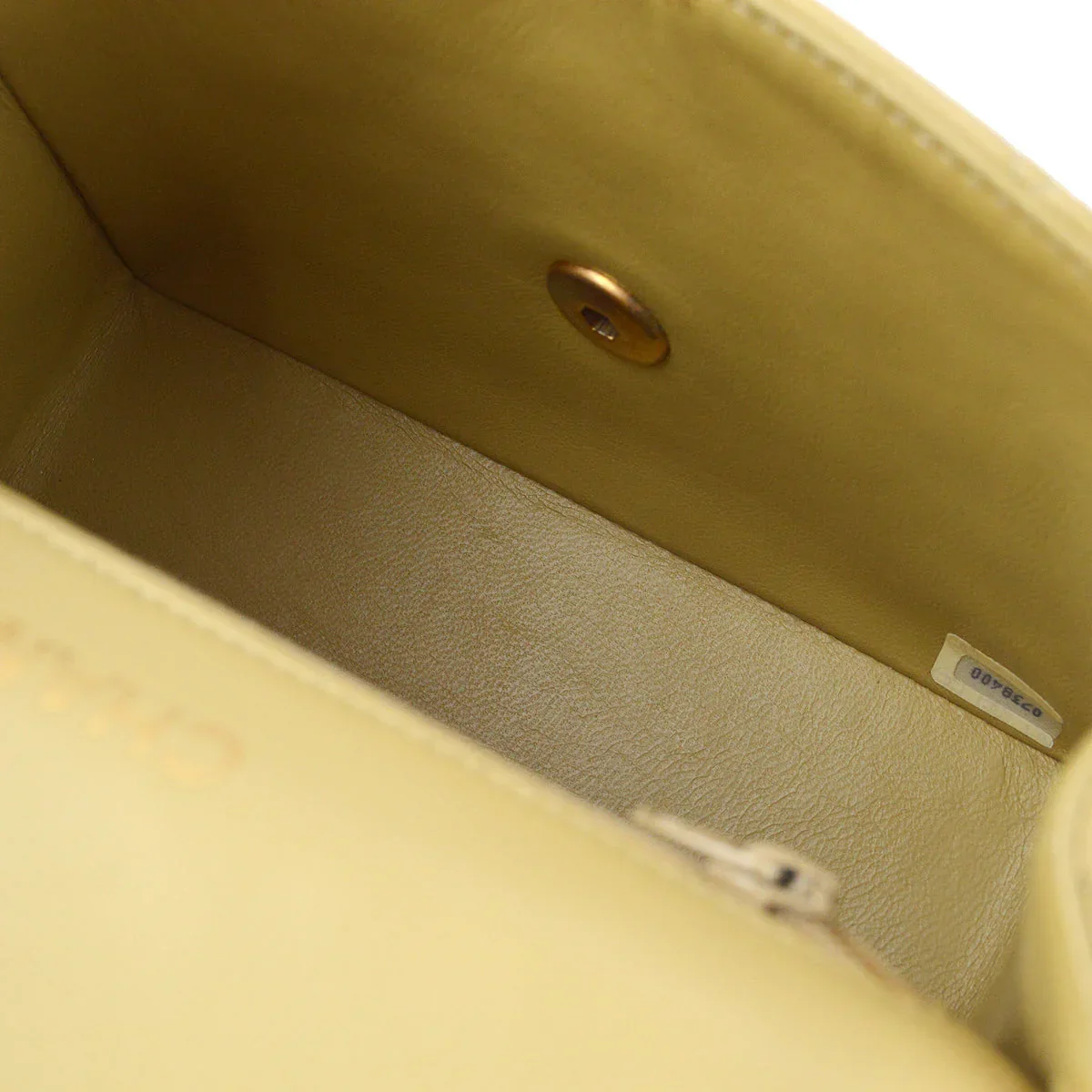 Chanel 1986-1988 Beige Lambskin Mini Classic Square Flap Handbag 17 - Image 7