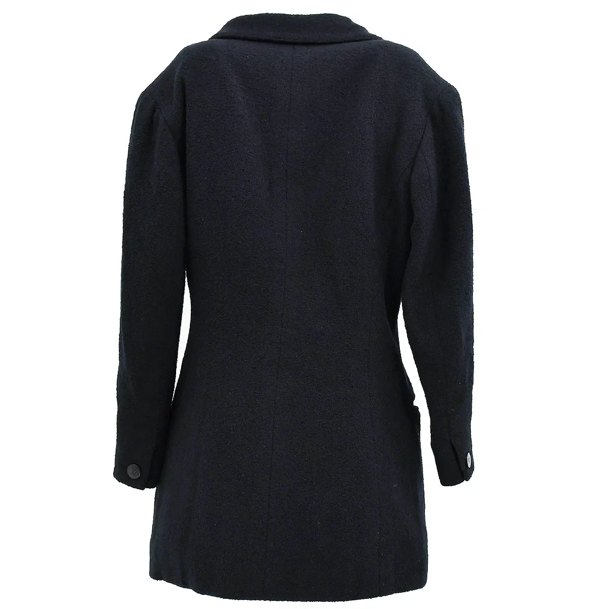 Chanel Single Breasted Jacket Black 98P #38 - Image 2