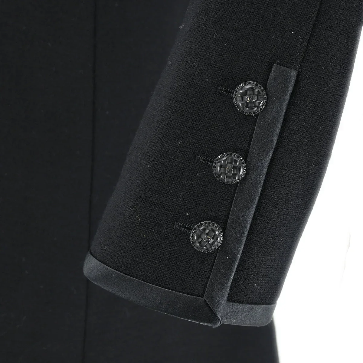 Chanel 2007 Single Breasted Jacket Black 07A #40 - Image 4
