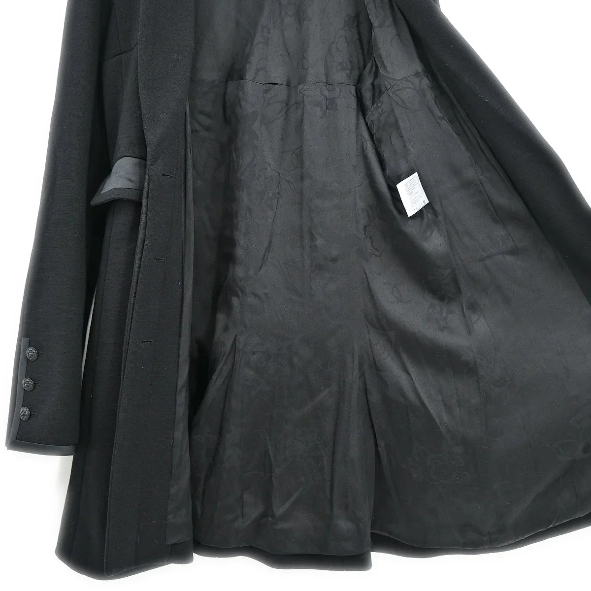 Chanel 2007 Single Breasted Jacket Black 07A #40 - Image 6