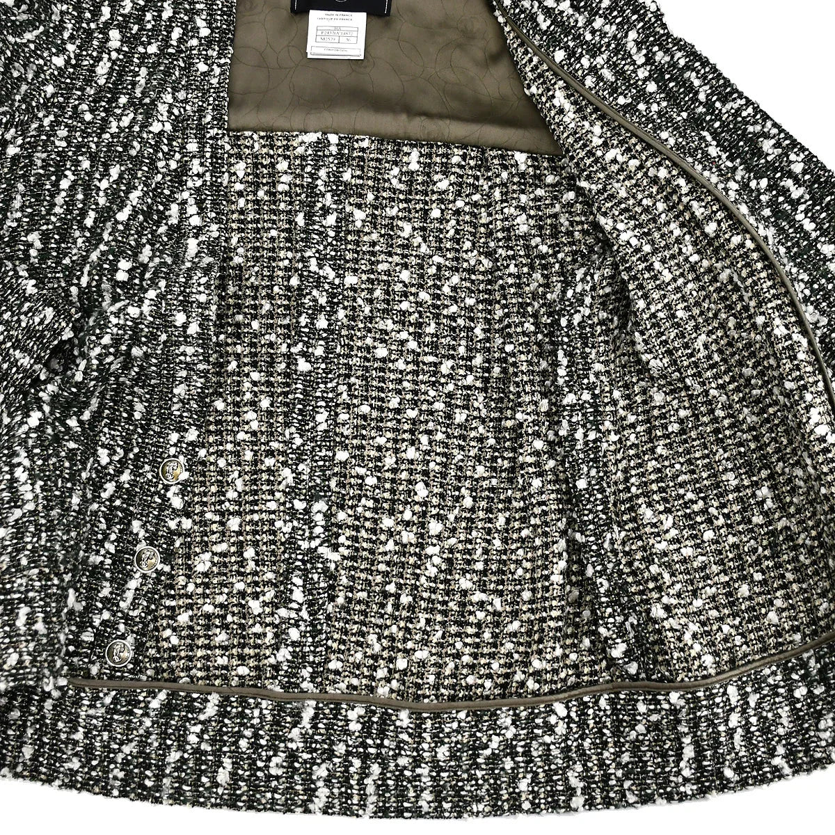 Chanel Setup Suit Jacket Dress Green 04A #36 - Image 7