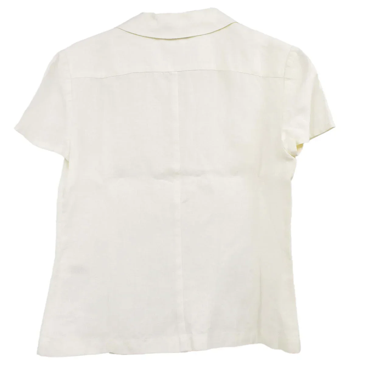 Chanel Short Sleeve Shirt White 97P #38 - Image 2
